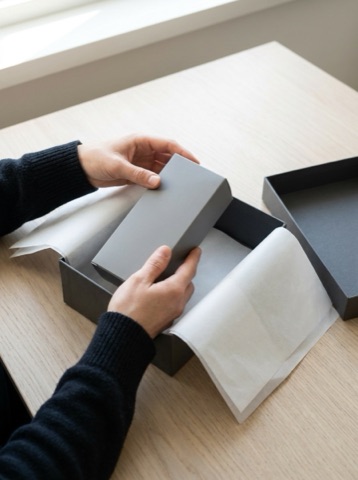 Unboxing — example of a product image style made with Woila